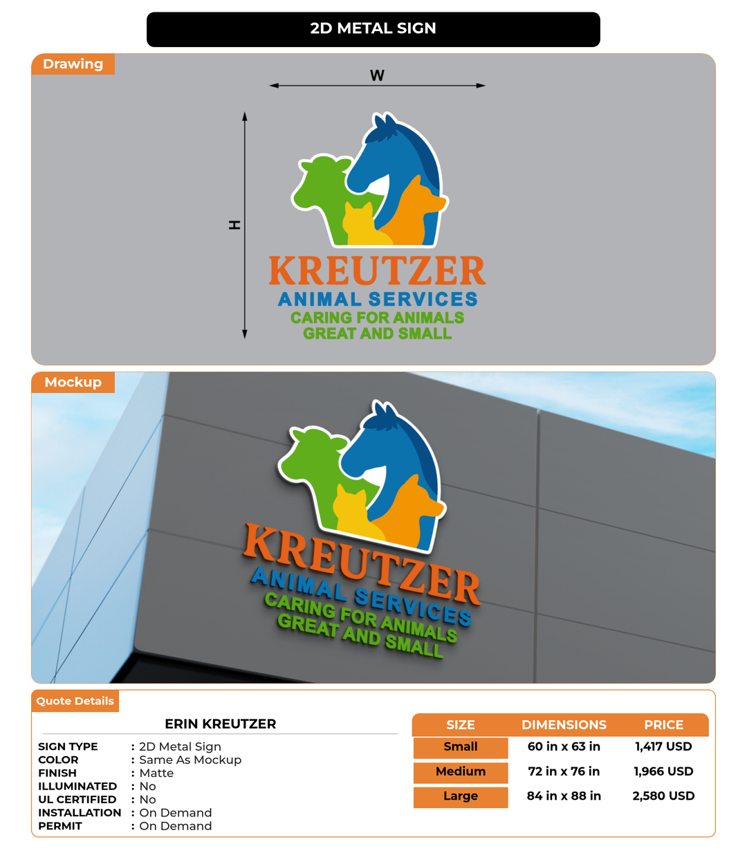 CUSTOM MOCKUP SIGN FOR Erin Kreutzer