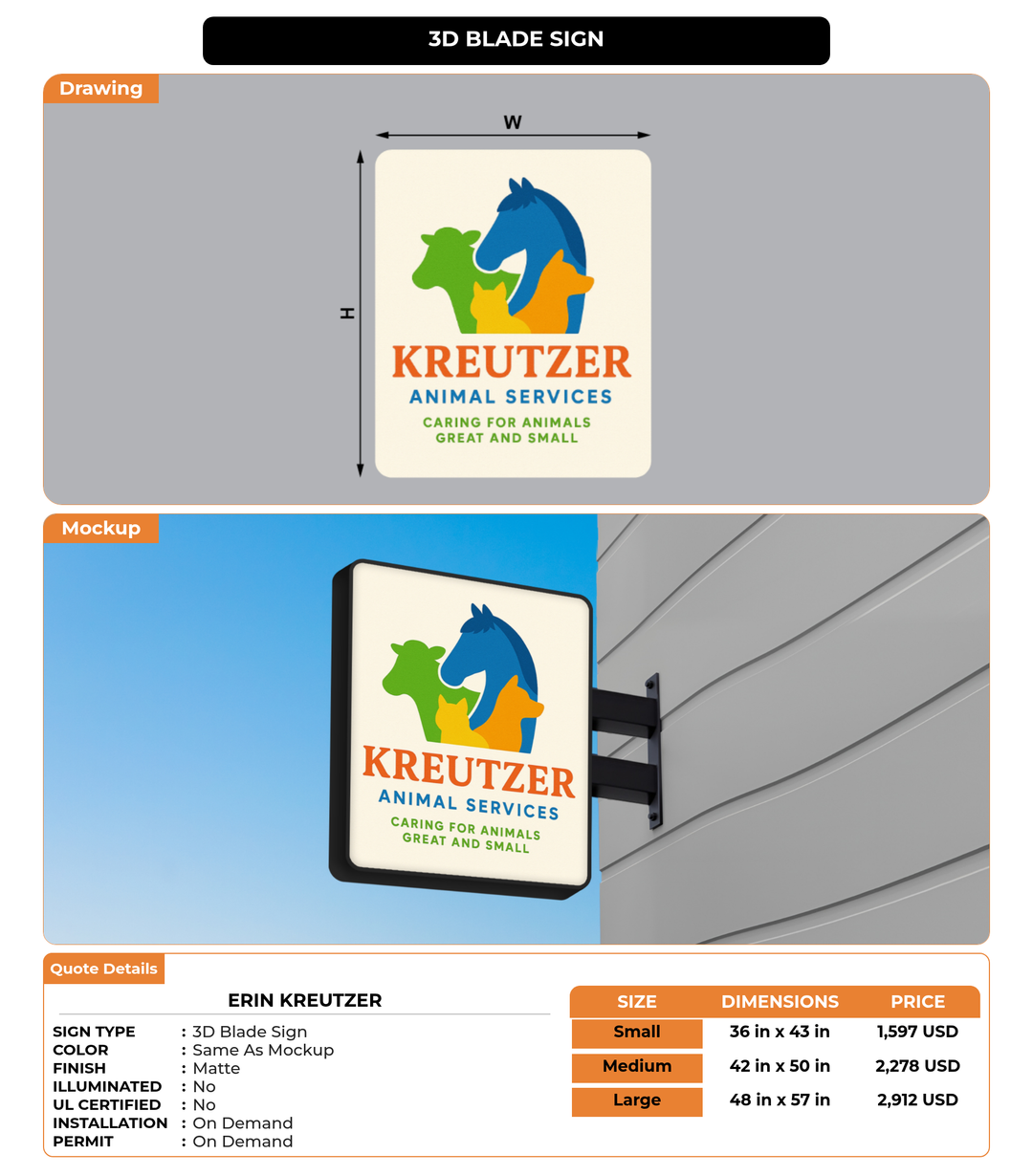 CUSTOM MOCKUP SIGN FOR Erin Kreutzer