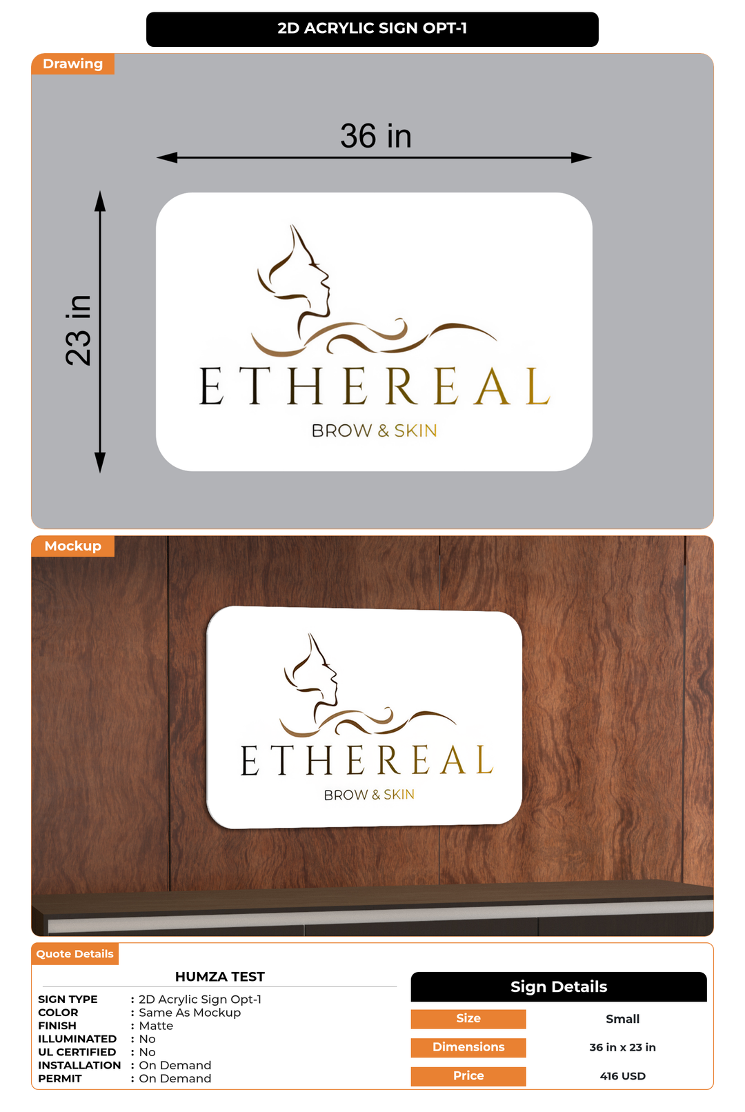 CUSTOM MOCKUP SIGN FOR Humza Test