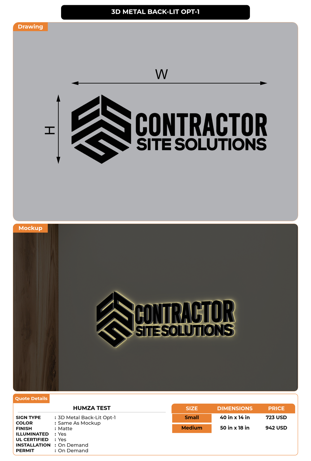 CUSTOM MOCKUP SIGN FOR Humza Test