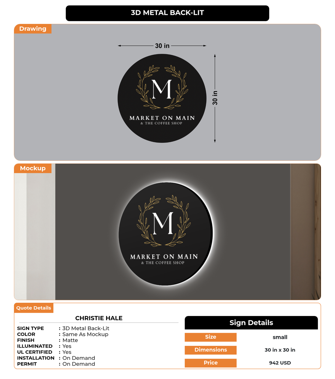 CUSTOM MOCKUP SIGN FOR Christie Hale