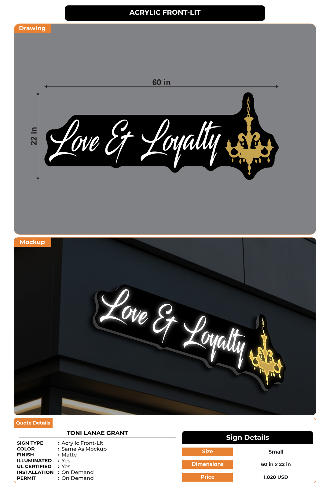 CUSTOM MOCKUP SIGN FOR Toni Lanae Grant