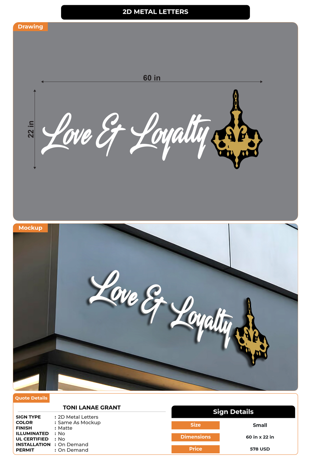 CUSTOM MOCKUP SIGN FOR Toni Lanae Grant