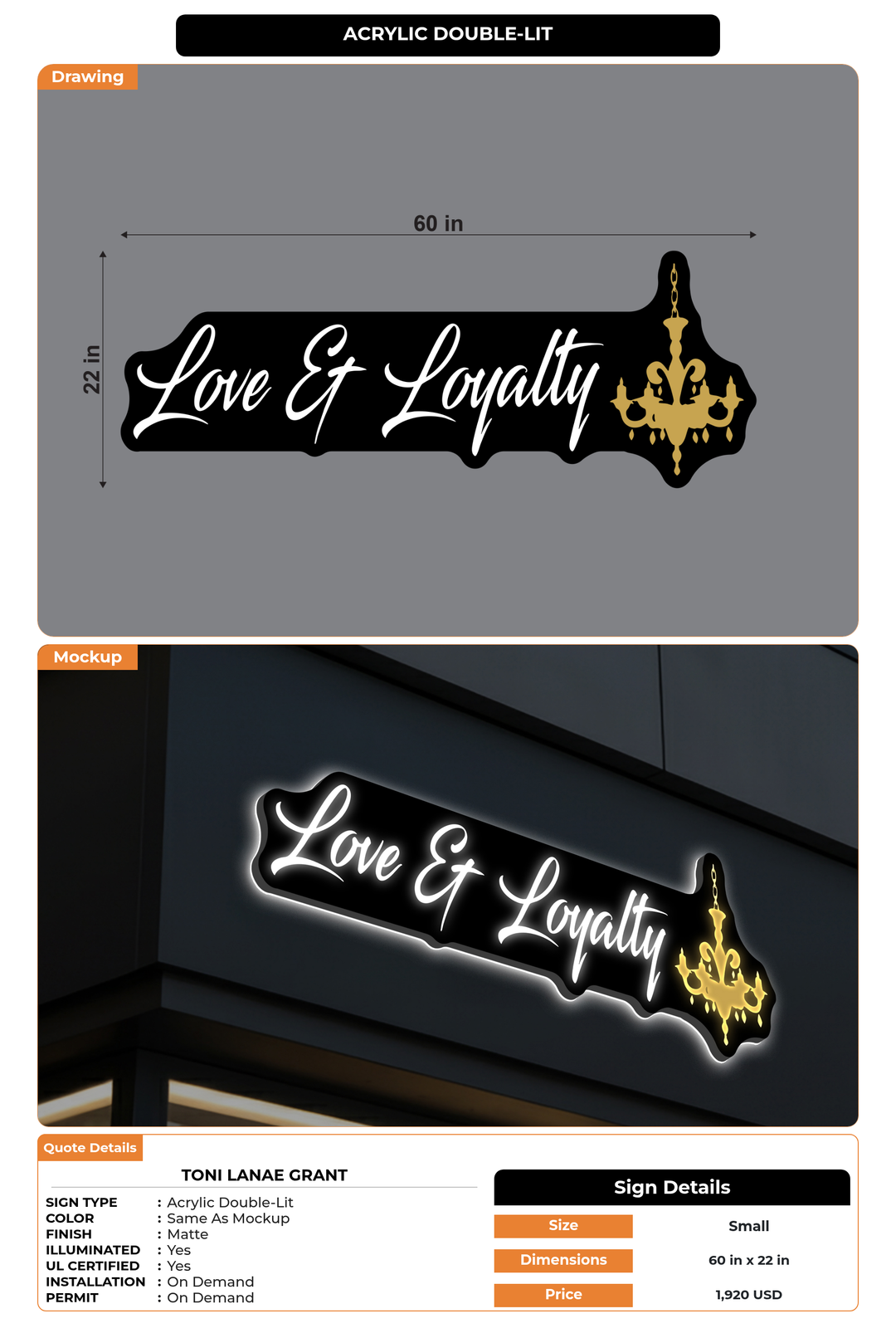 CUSTOM MOCKUP SIGN FOR Toni Lanae Grant