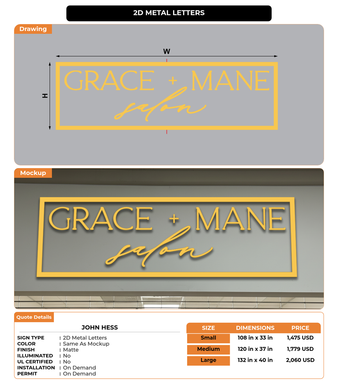CUSTOM MOCKUP SIGN FOR John hess