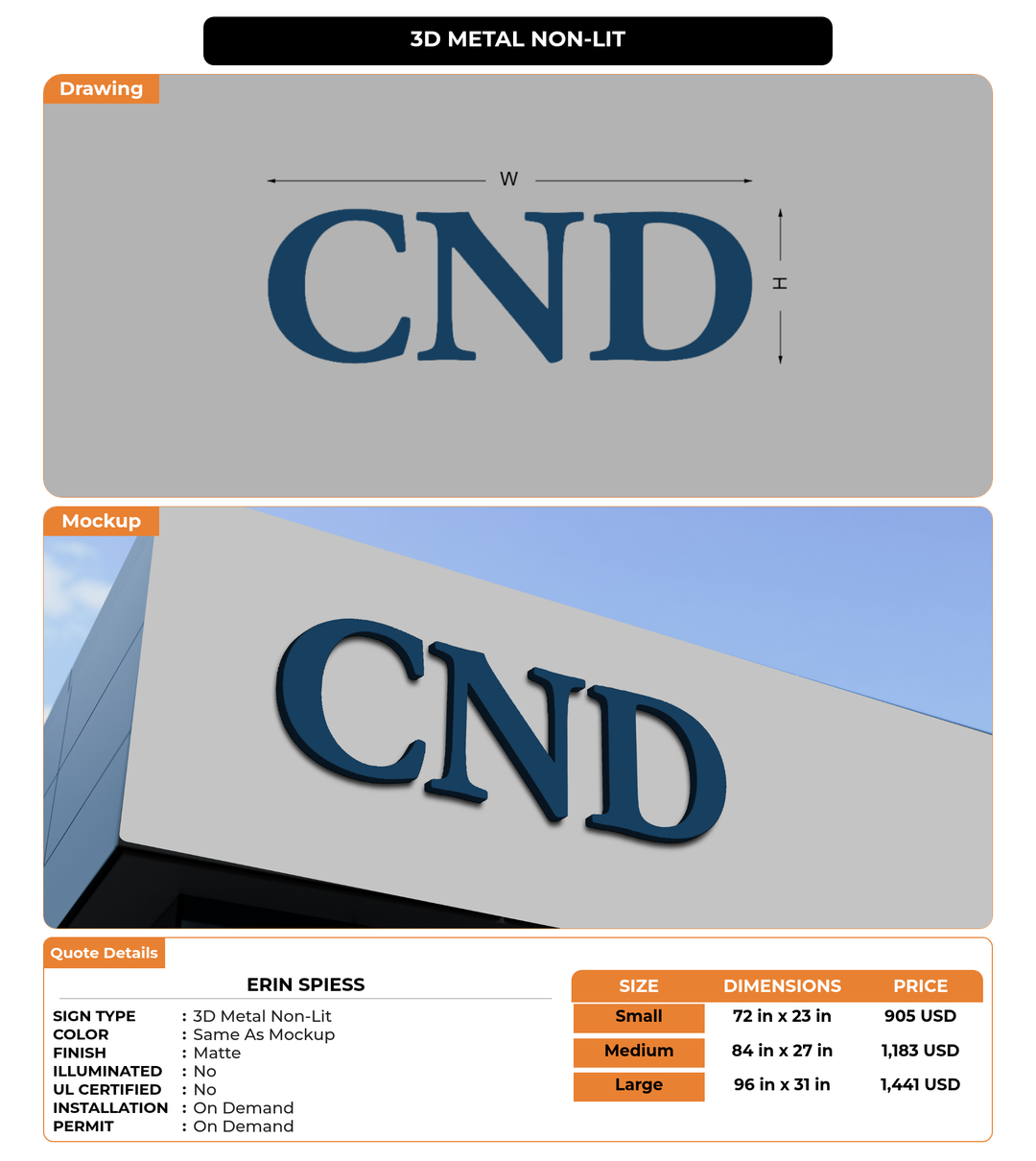 CUSTOM MOCKUP SIGN FOR Erin Spiess
