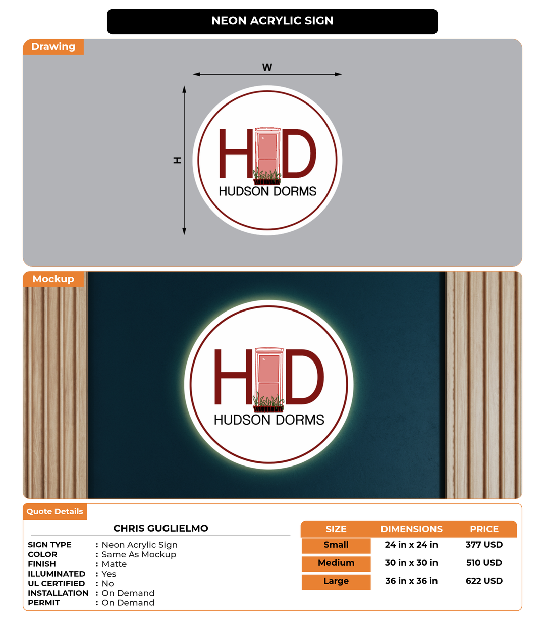 CUSTOM MOCKUP SIGN FOR Chris Guglielmo