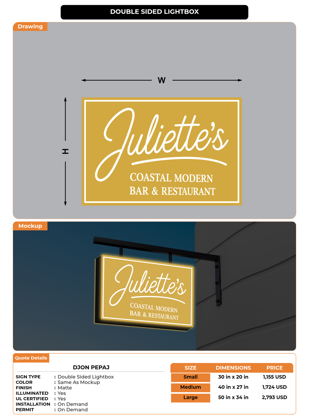 CUSTOM MOCKUP SIGN FOR djon pepaj