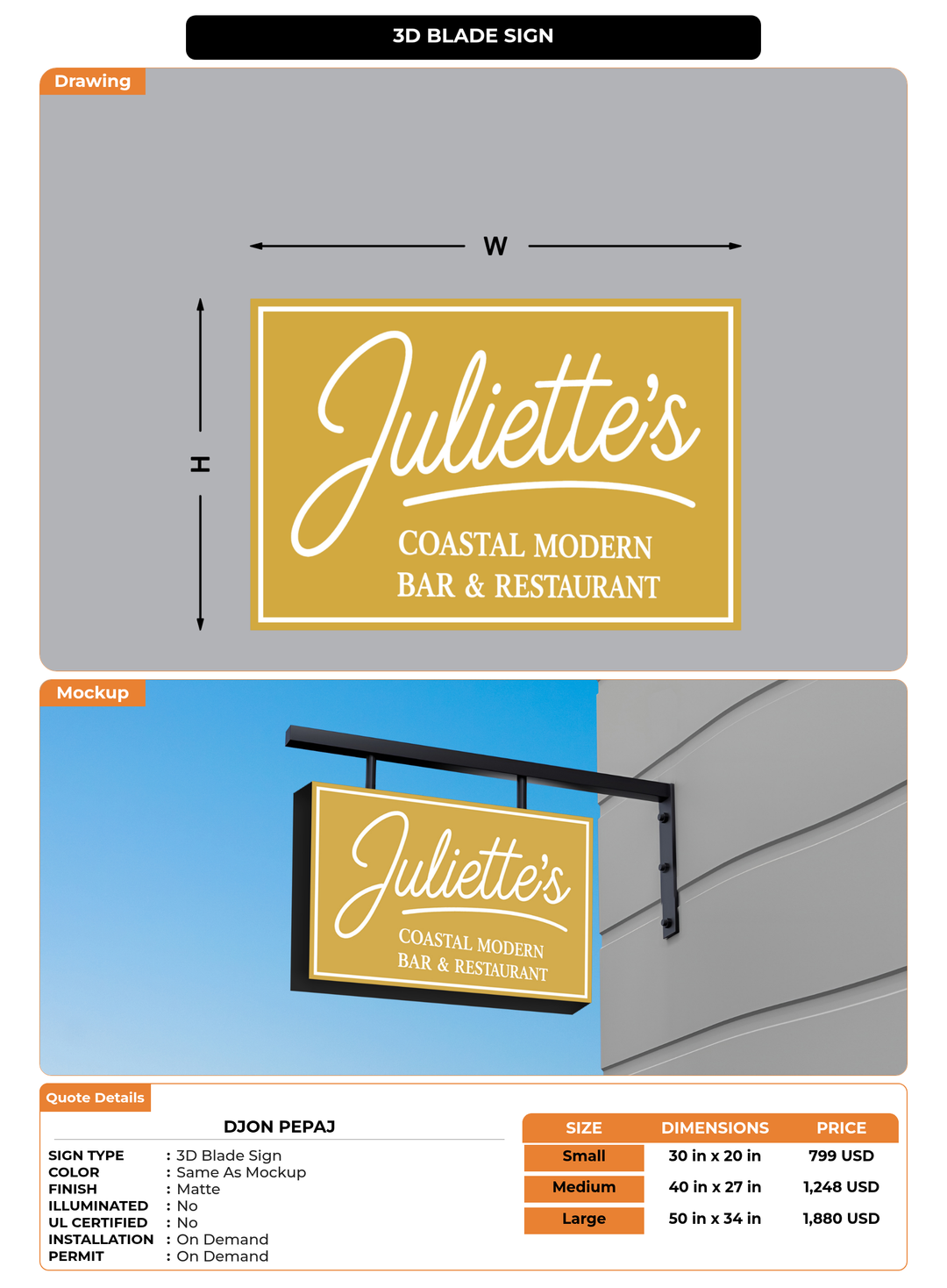 CUSTOM MOCKUP SIGN FOR djon pepaj