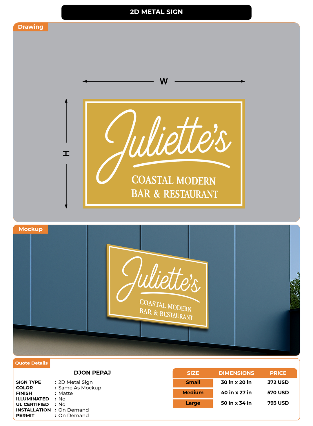 CUSTOM MOCKUP SIGN FOR djon pepaj