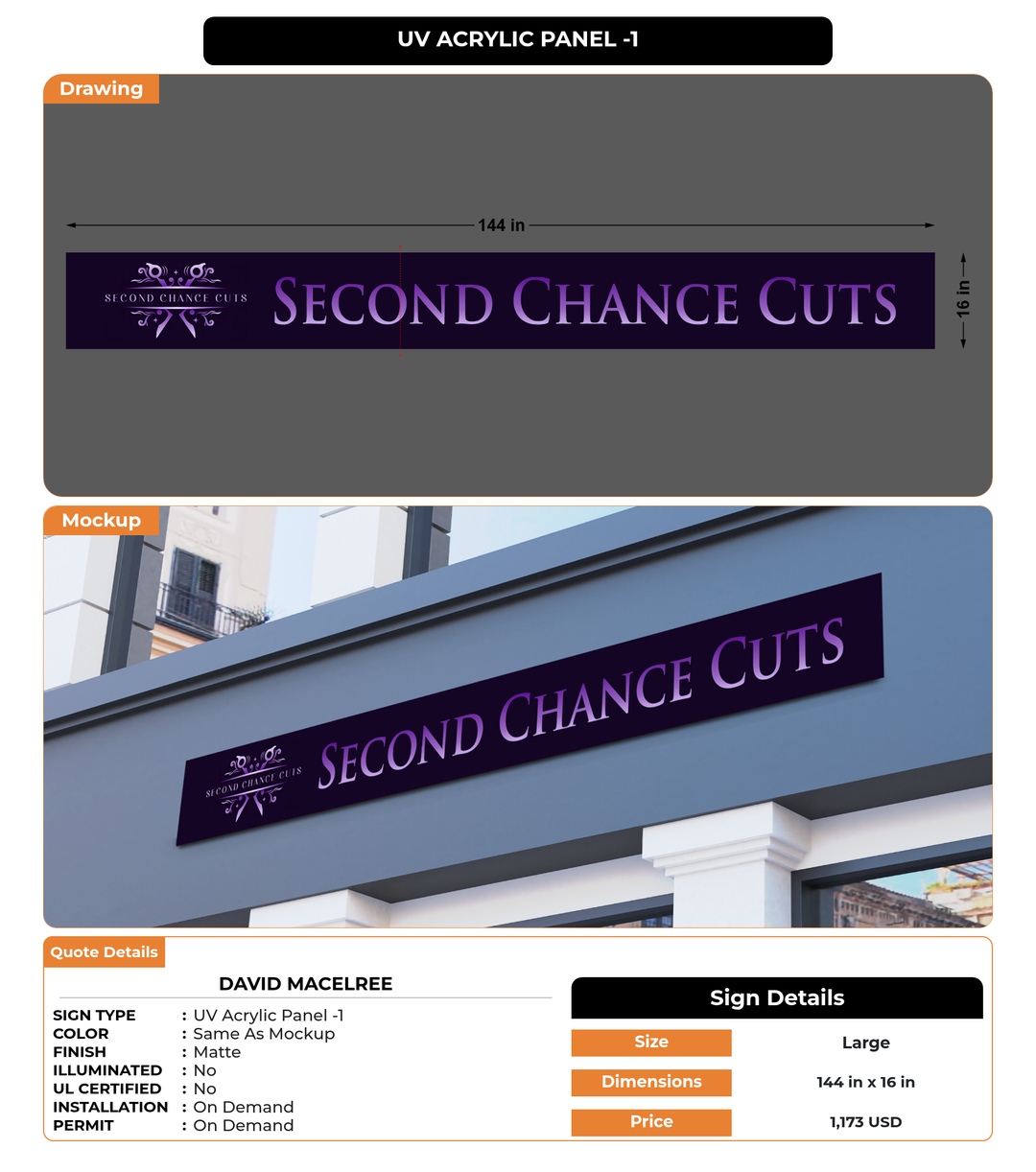 CUSTOM MOCKUP SIGN FOR David MacElree