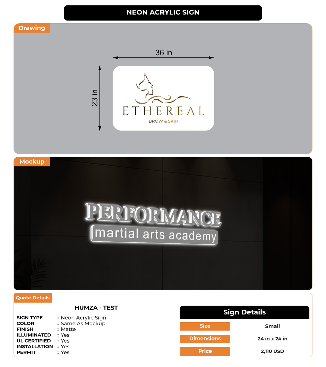 CUSTOM MOCKUP SIGN FOR Humza - Test