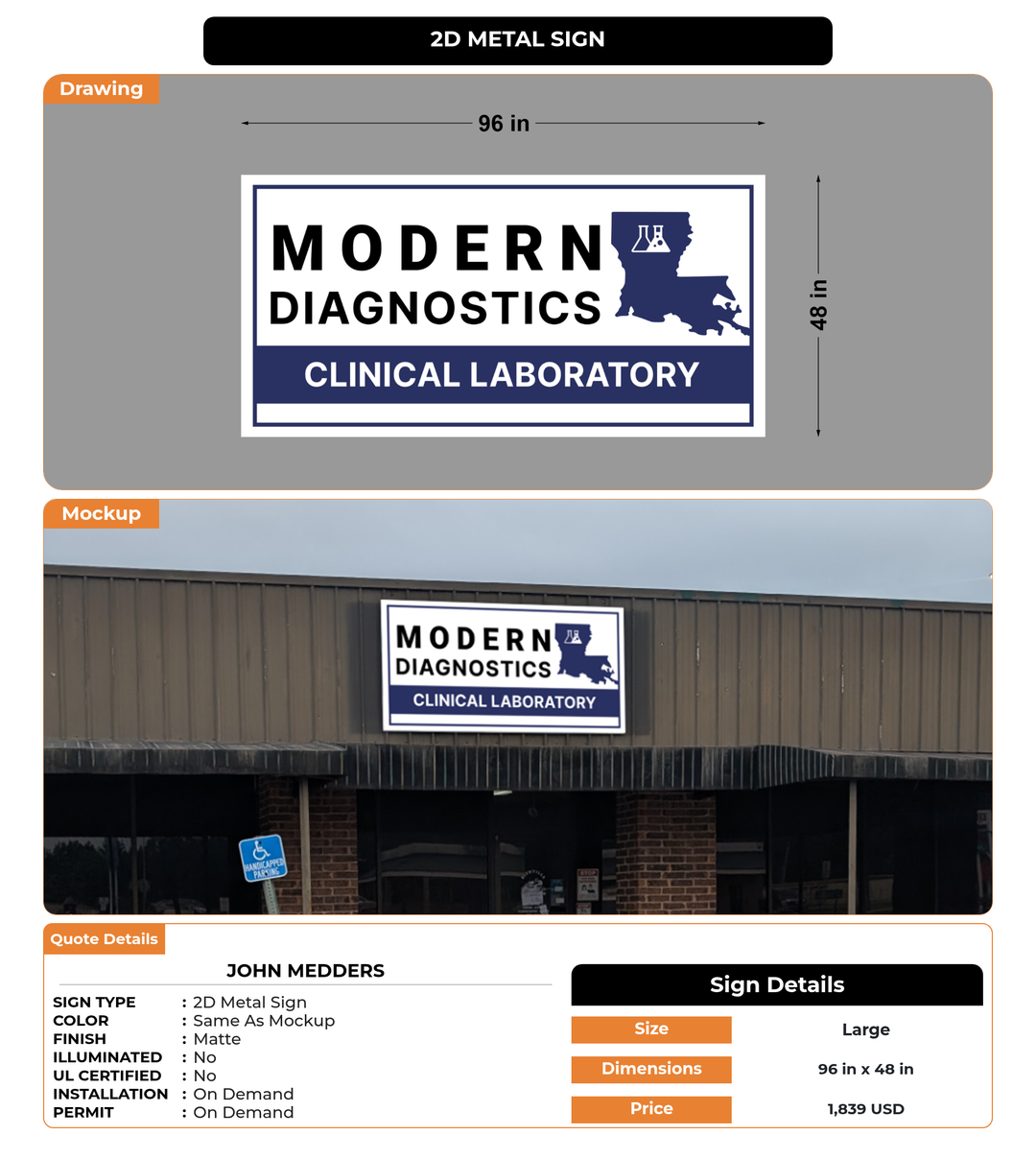 CUSTOM MOCKUP SIGN FOR John Medders