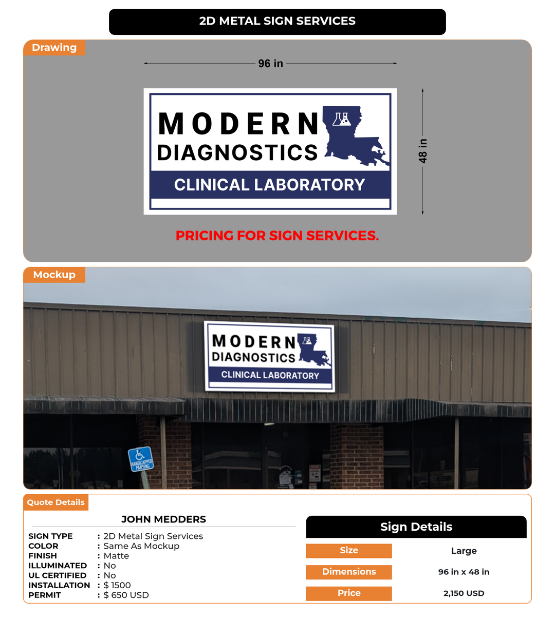 CUSTOM MOCKUP SIGN FOR John Medders