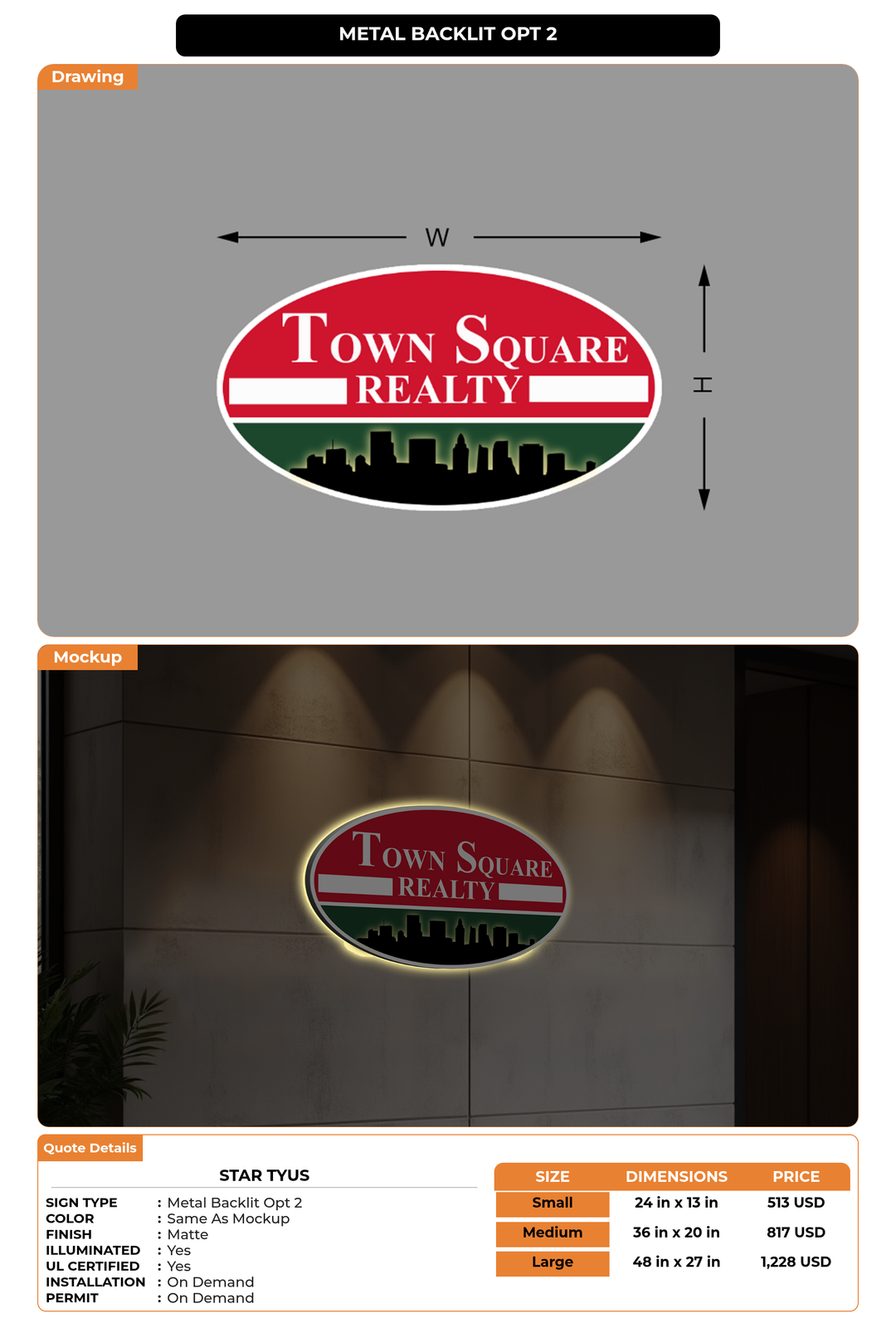 CUSTOM MOCKUP SIGN FOR Star Tyus