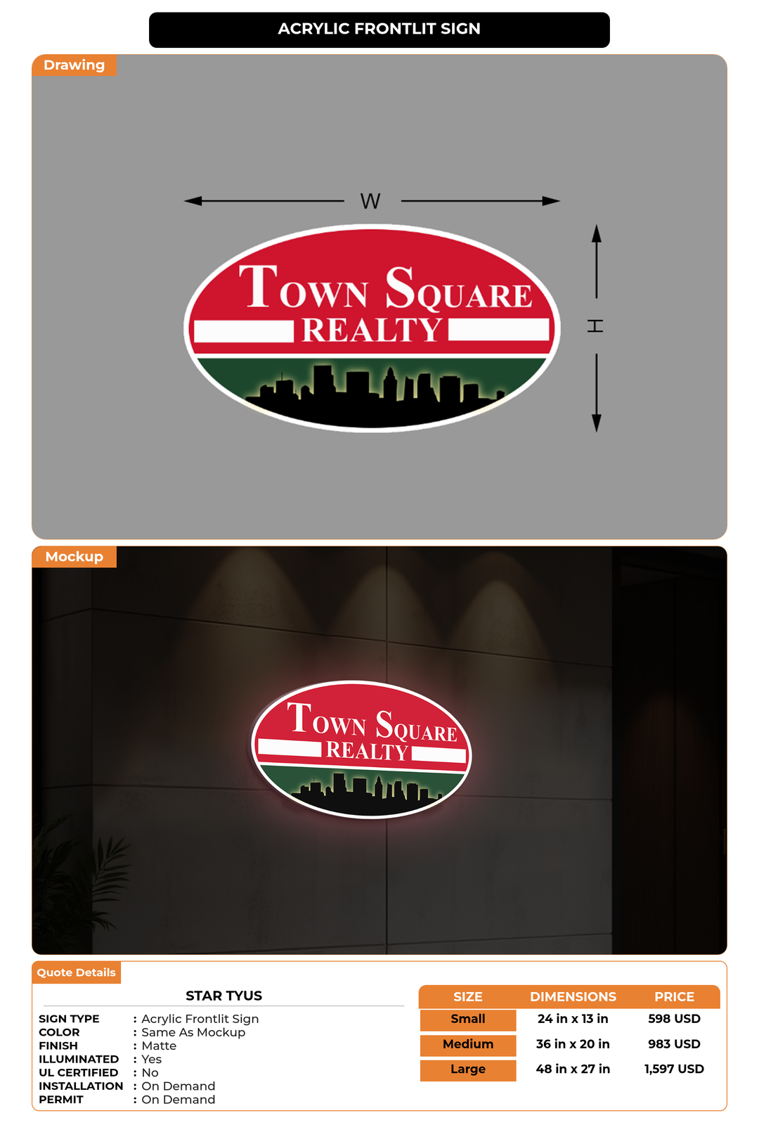 CUSTOM MOCKUP SIGN FOR Star Tyus