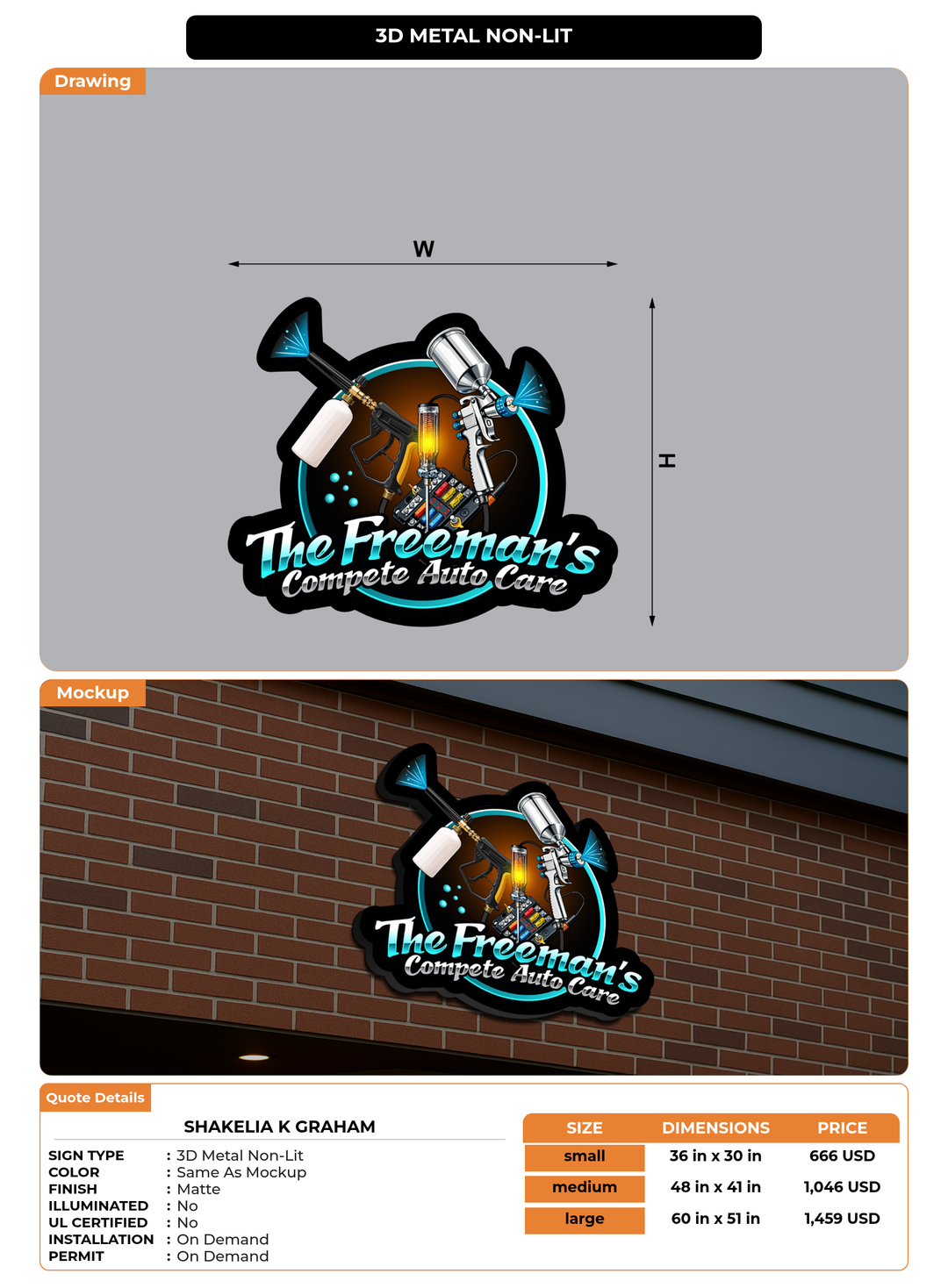 CUSTOM MOCKUP SIGN FOR Shakelia k Graham