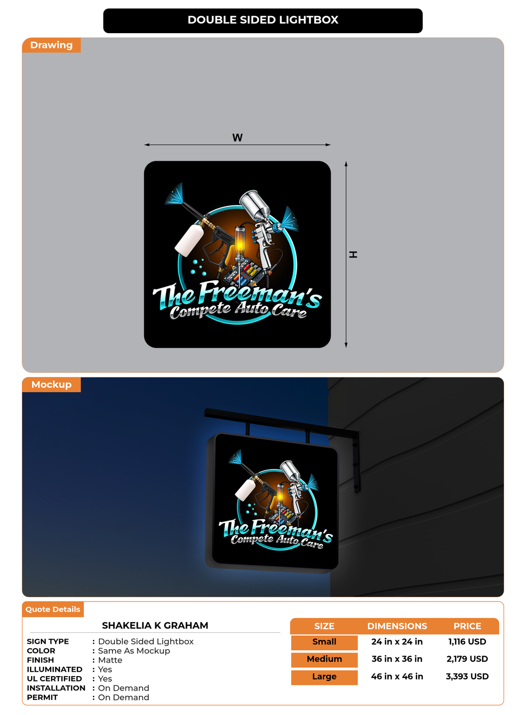 CUSTOM MOCKUP SIGN FOR Shakelia k Graham