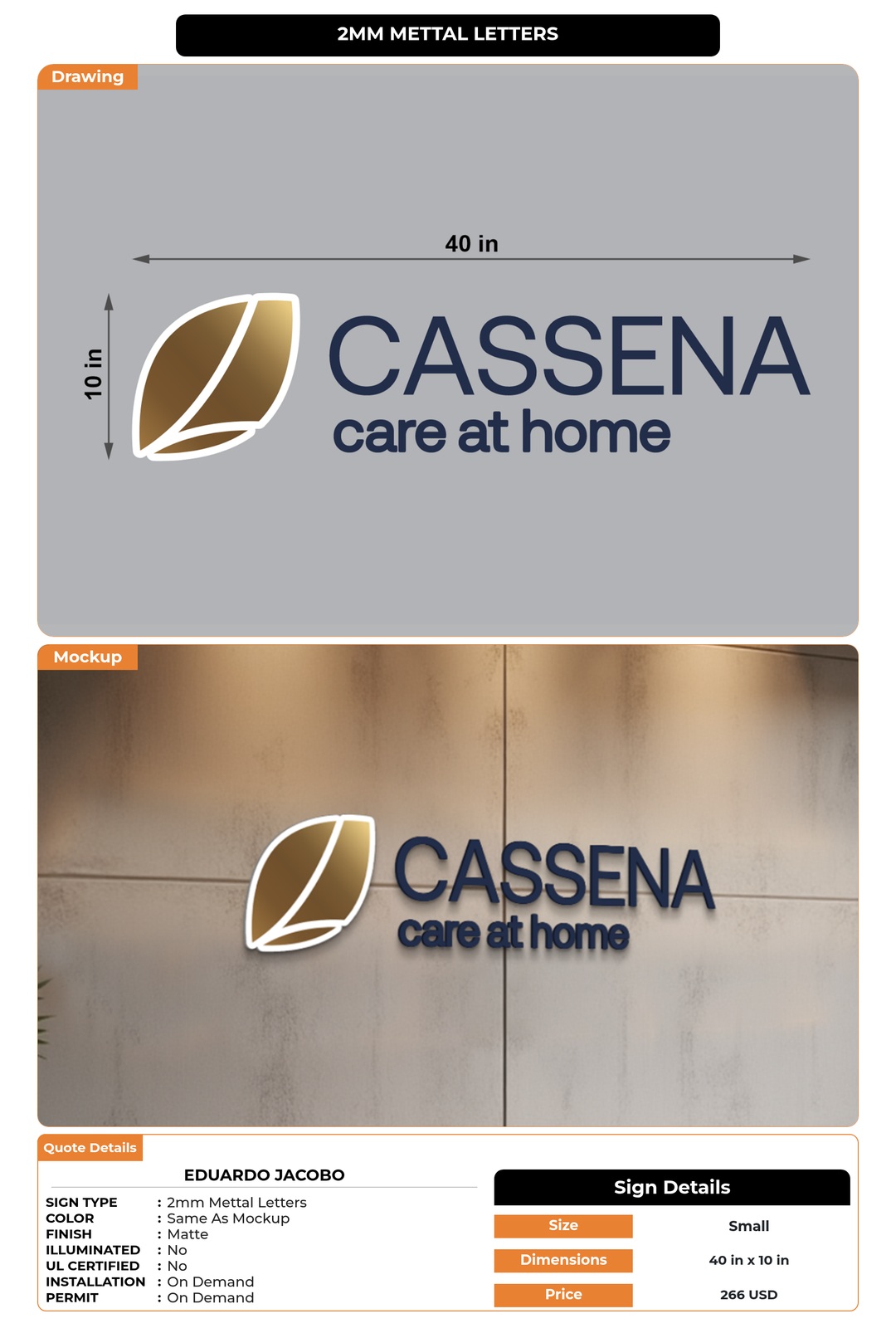 CUSTOM MOCKUP SIGN FOR Eduardo Jacobo