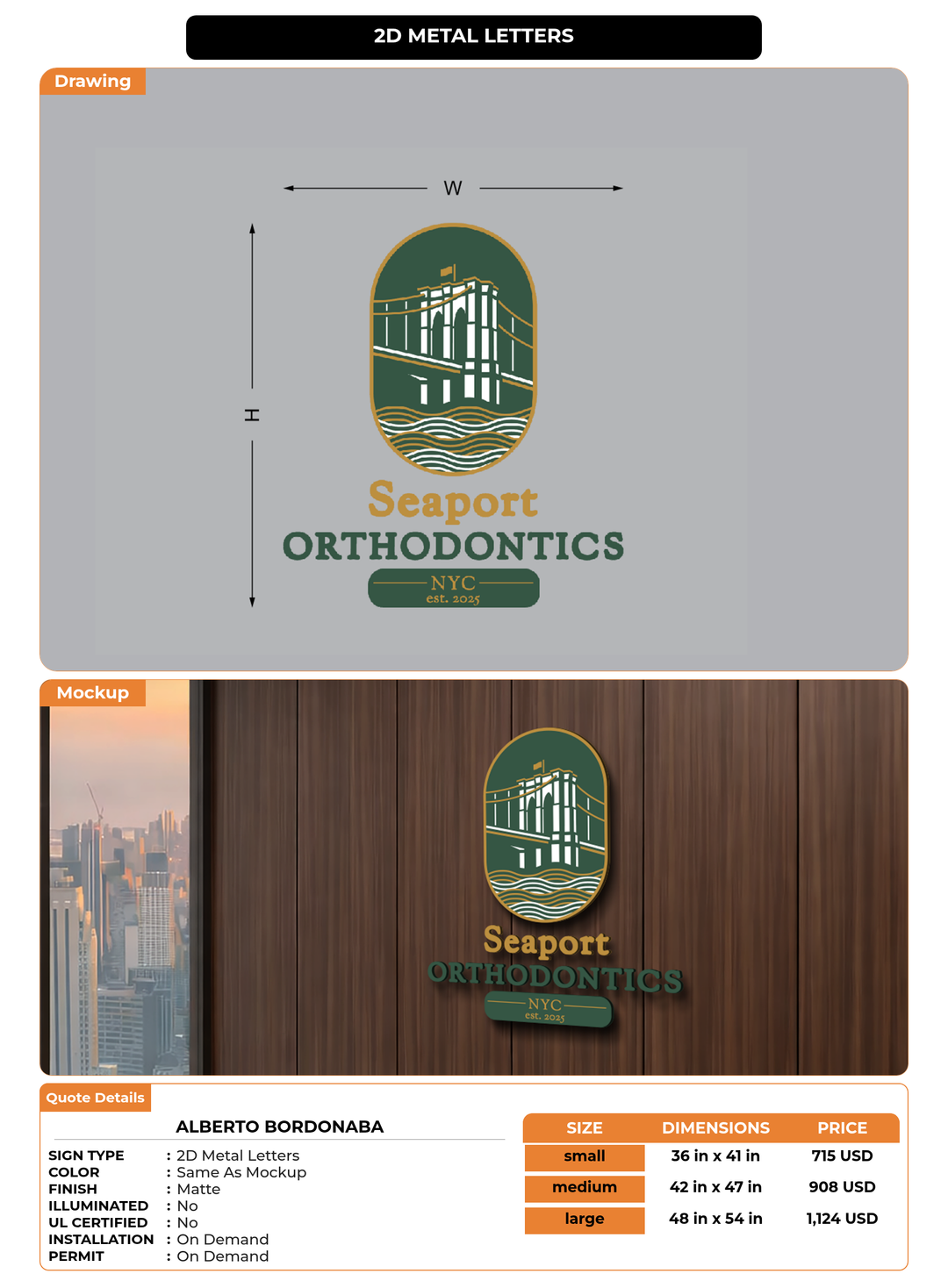 CUSTOM MOCKUP SIGN FOR Alberto Bordonaba