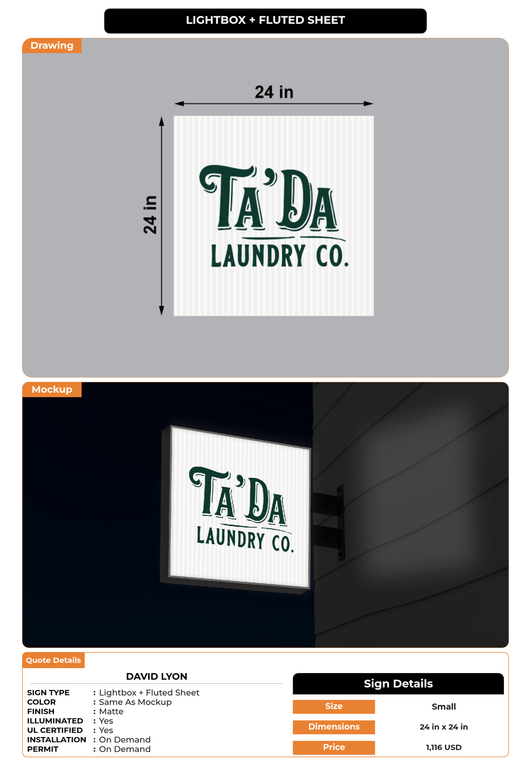 CUSTOM MOCKUP SIGN FOR David Lyon
