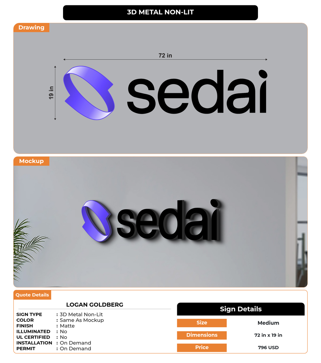 CUSTOM MOCKUP SIGN FOR Logan Goldberg