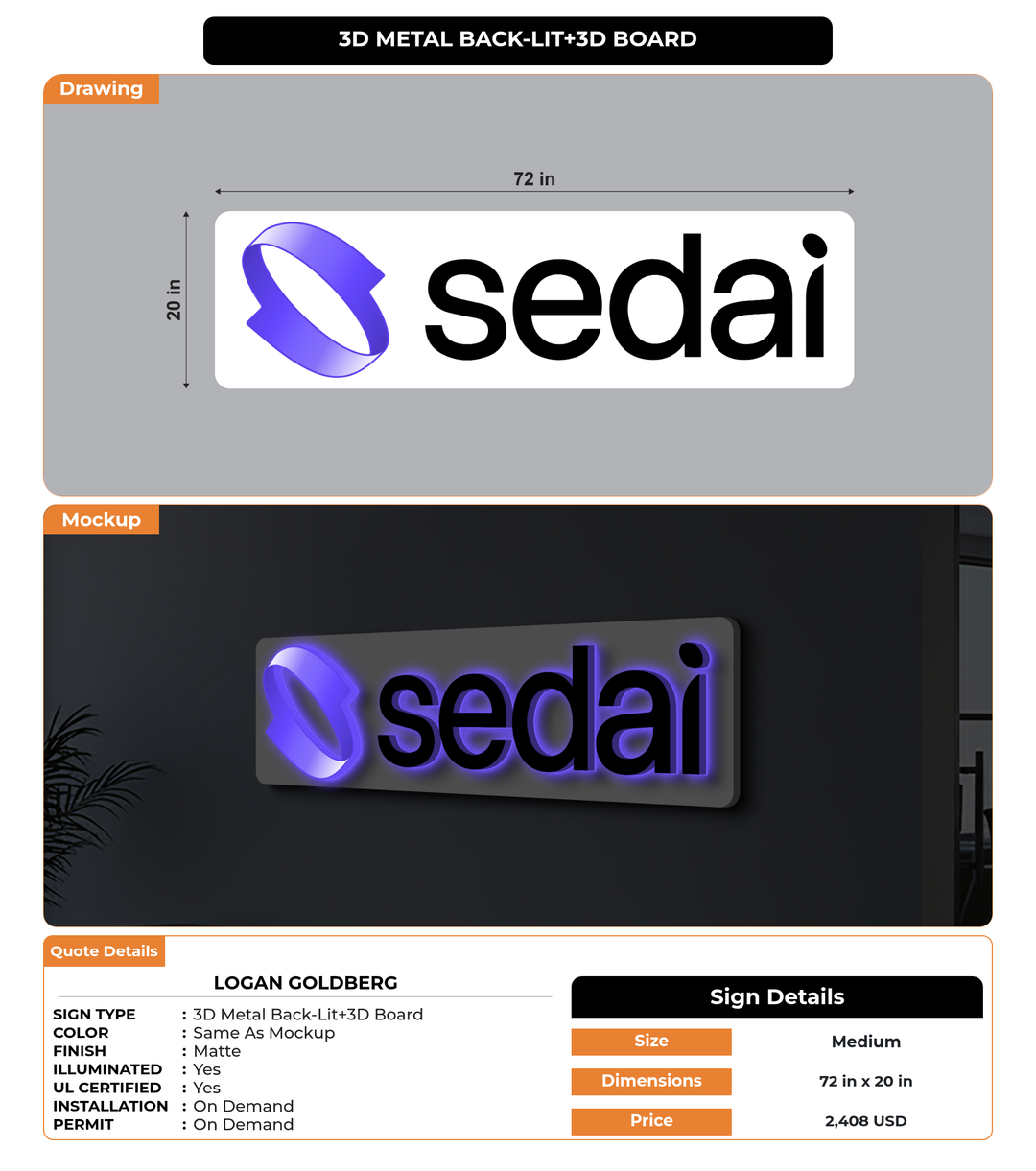 CUSTOM MOCKUP SIGN FOR Logan Goldberg