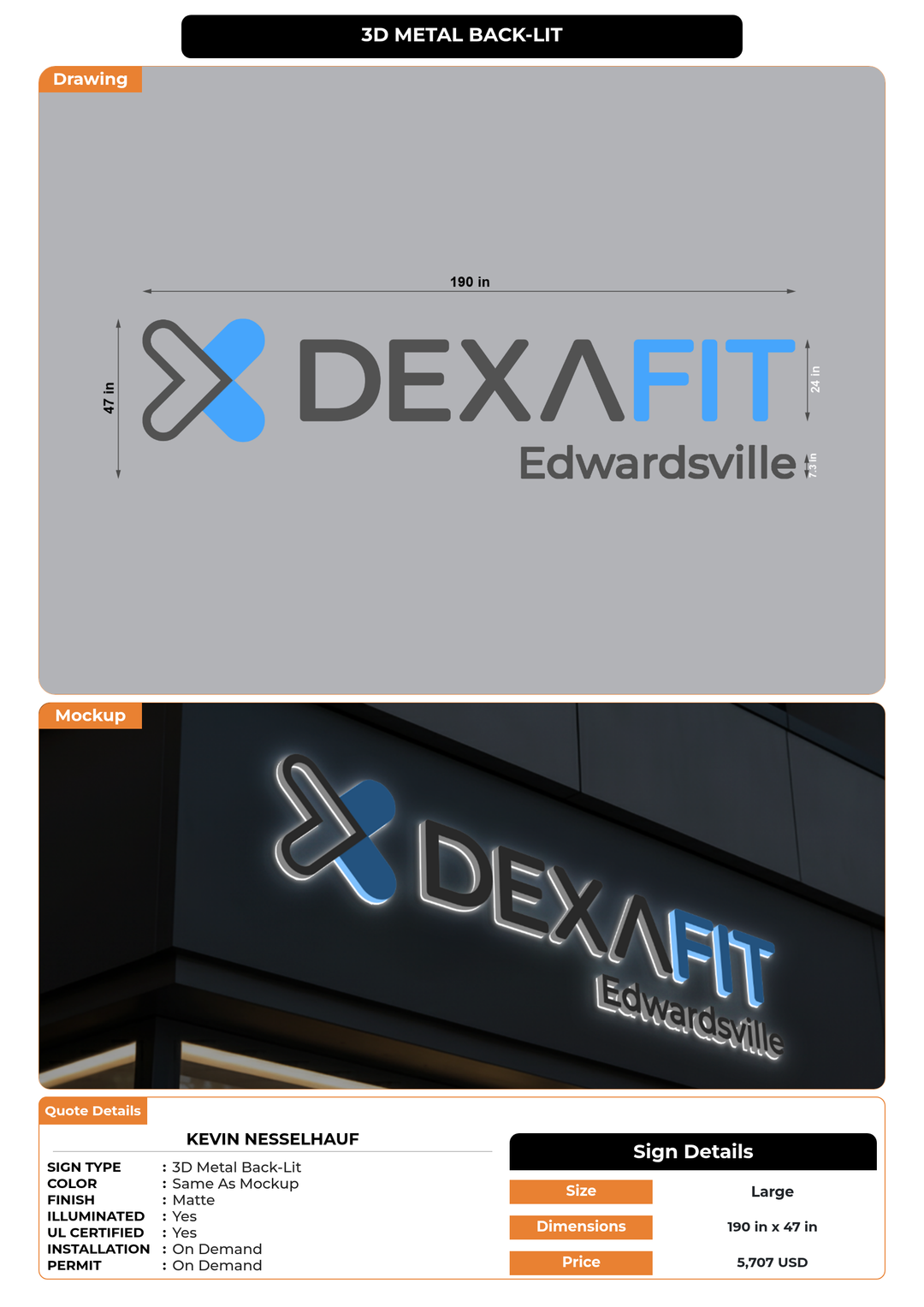 CUSTOM MOCKUP SIGN FOR Kevin Nesselhauf