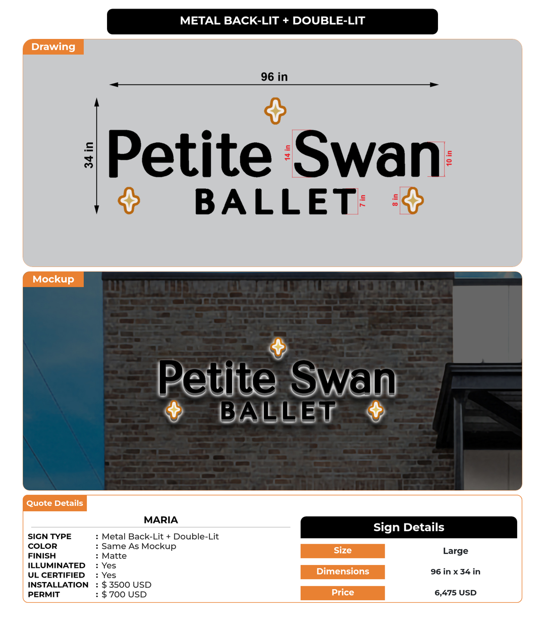 CUSTOM MOCKUP SIGN FOR Maria