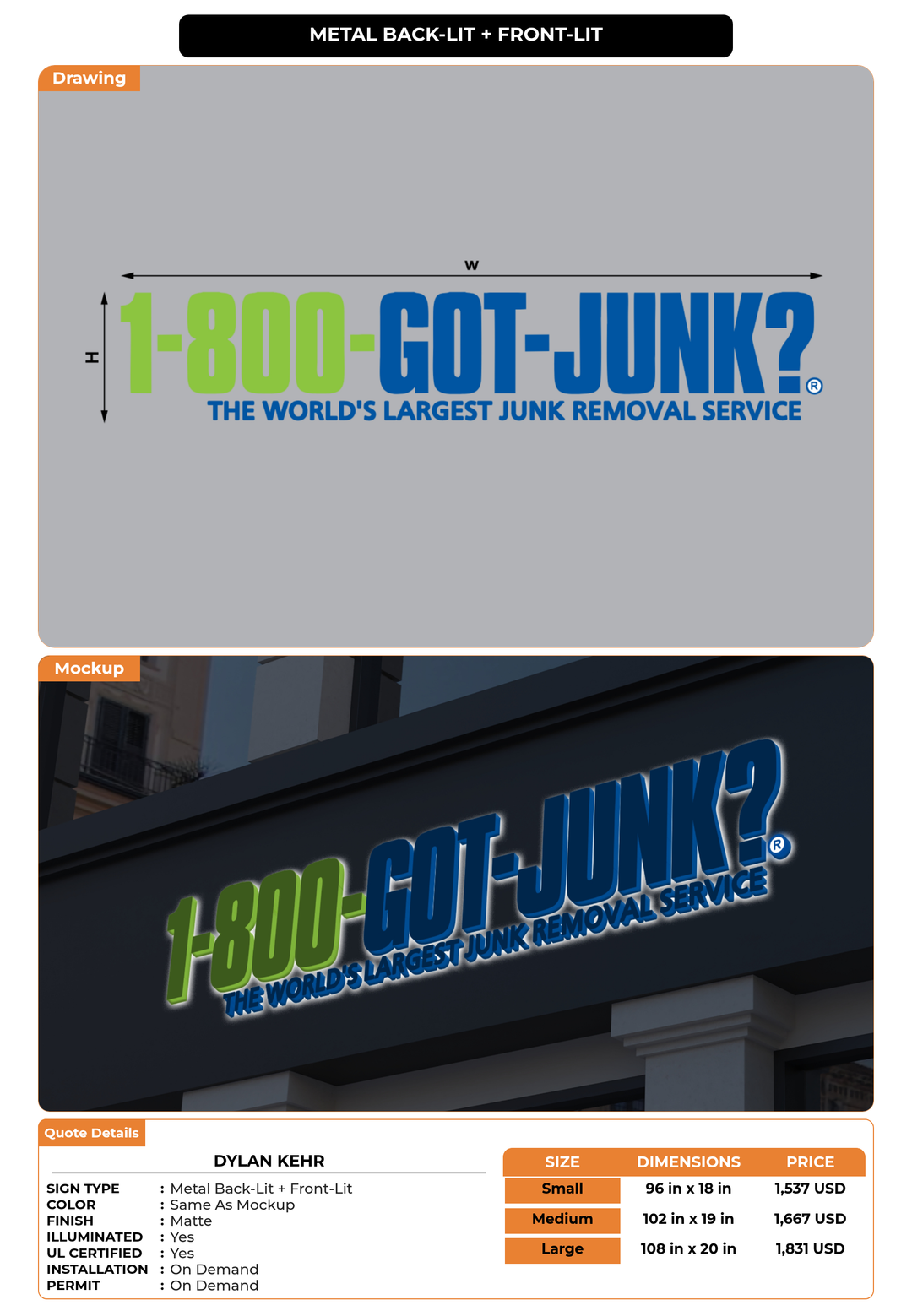 CUSTOM MOCKUP SIGN FOR Dylan Kehr