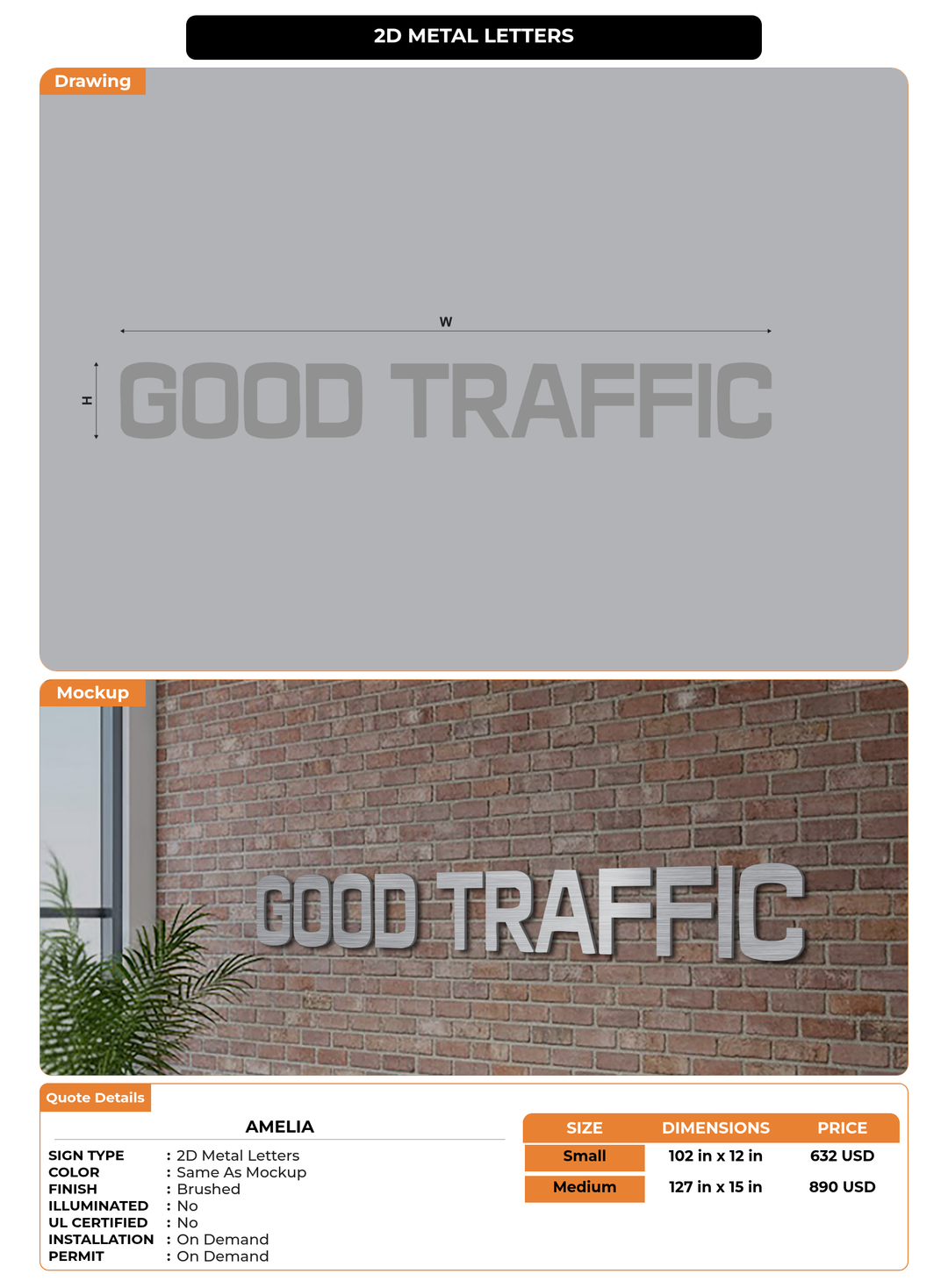 CUSTOM MOCKUP SIGN FOR amelia