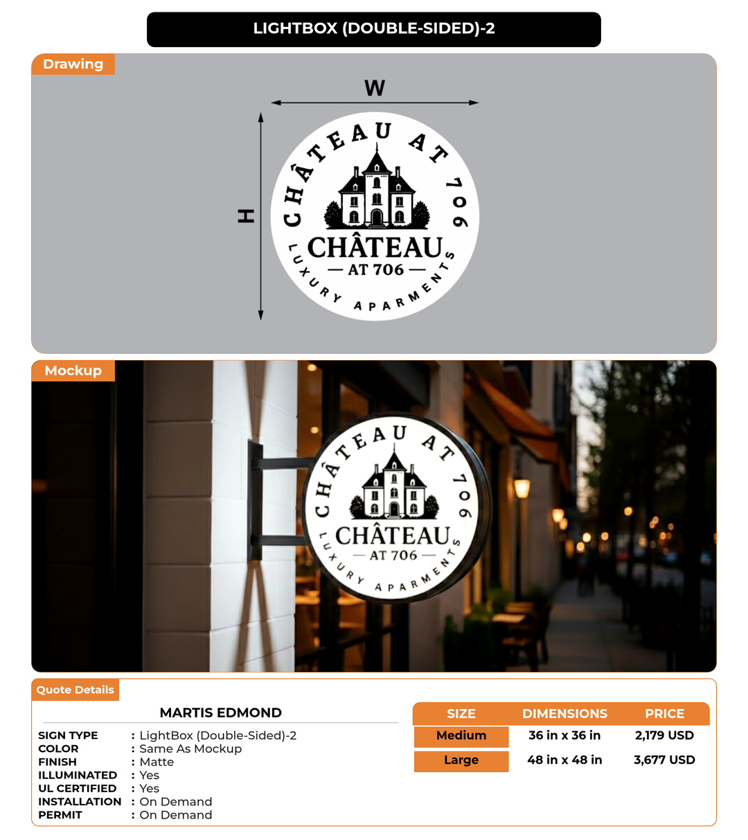 CUSTOM MOCKUP SIGN FOR Martis Edmond