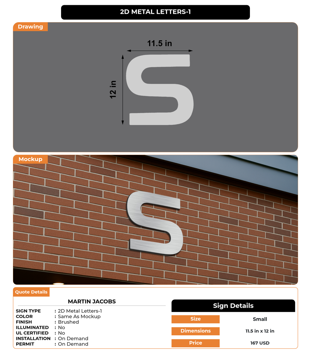 CUSTOM MOCKUP SIGN FOR Martin Jacobs