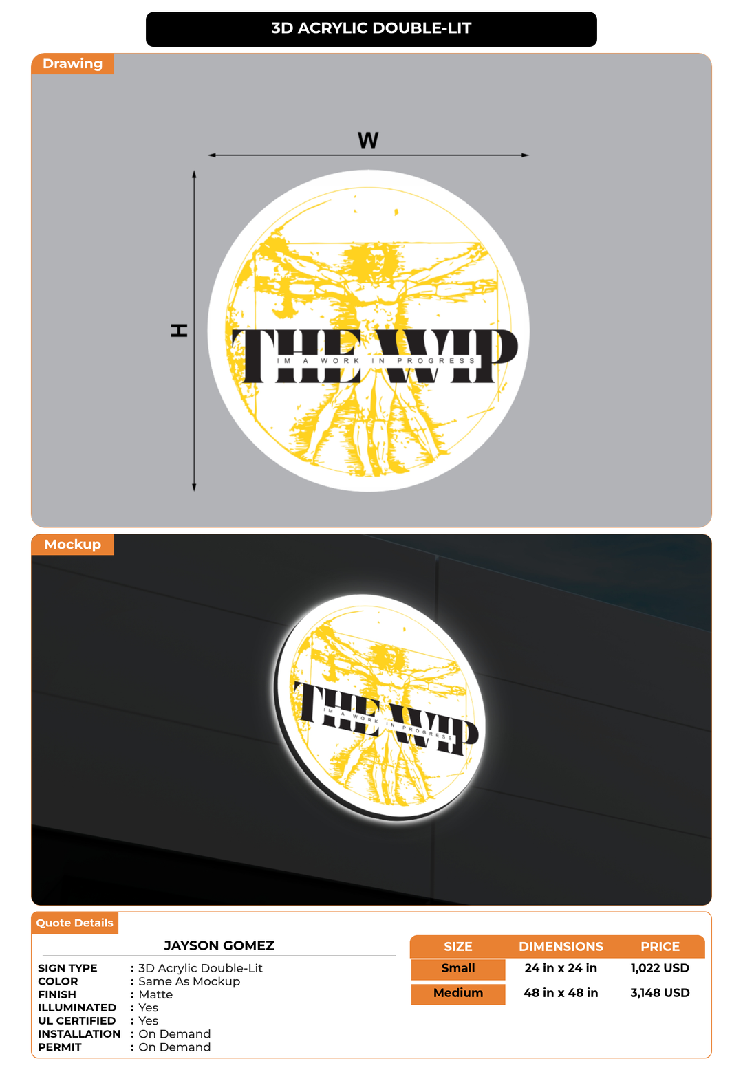 CUSTOM MOCKUP SIGN FOR jayson gomez