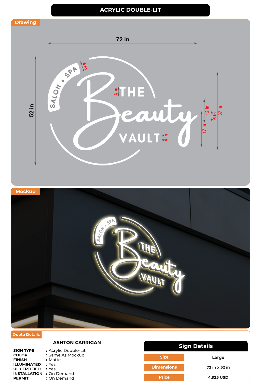 CUSTOM MOCKUP SIGN FOR Ashton Carrigan