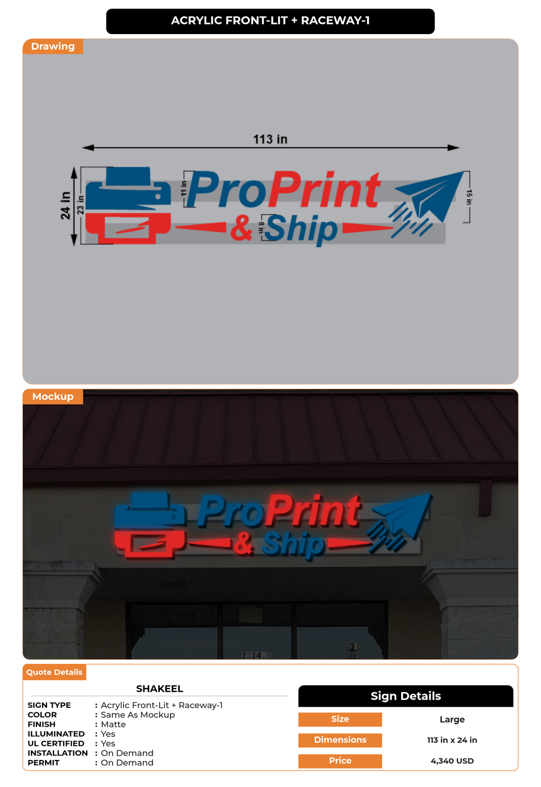 CUSTOM MOCKUP SIGN FOR Shakeel