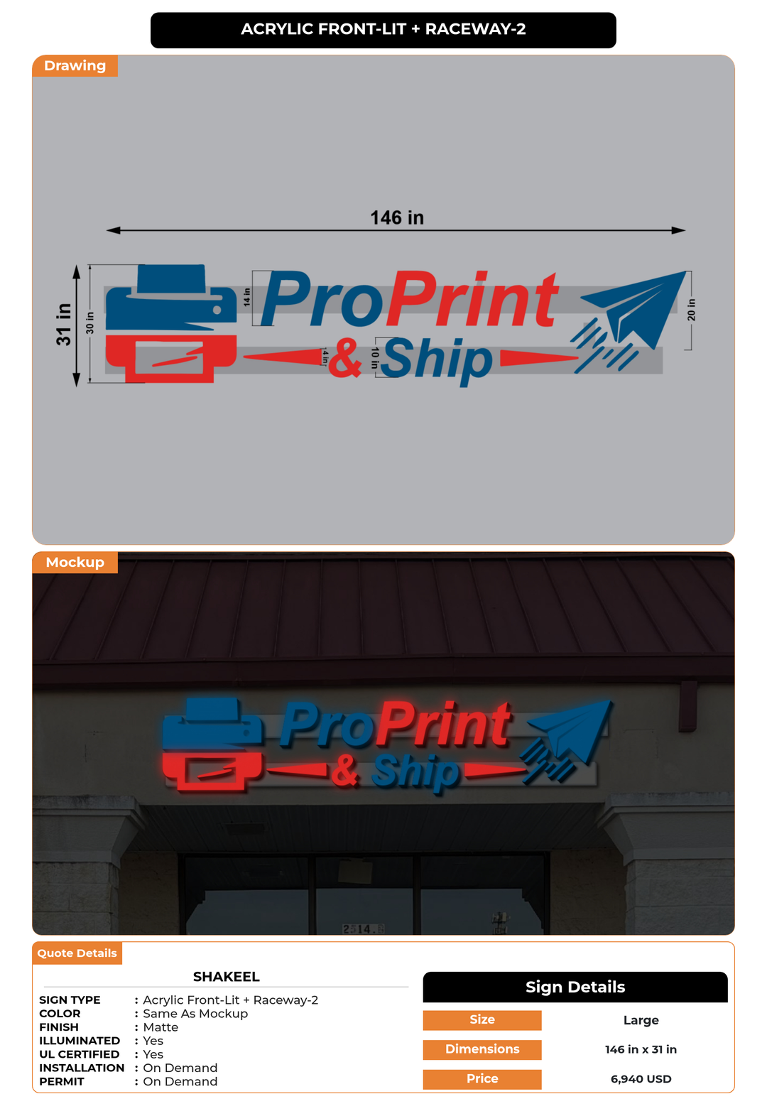 CUSTOM MOCKUP SIGN FOR Shakeel