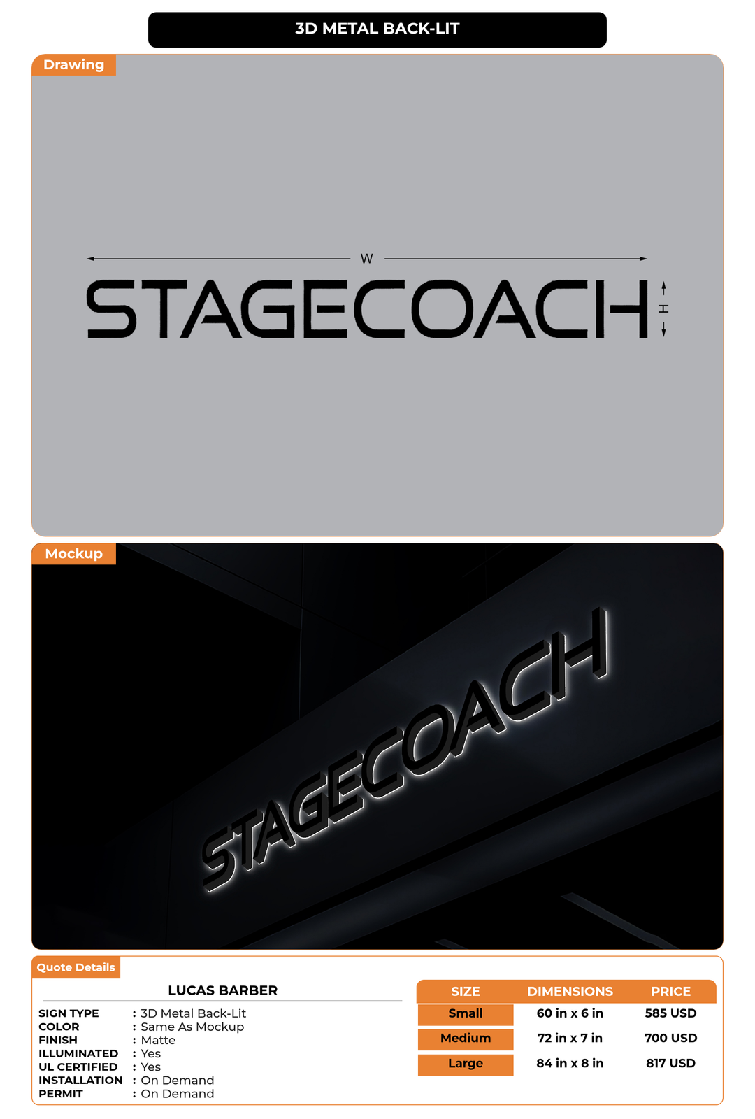 CUSTOM MOCKUP SIGN FOR Lucas Barber