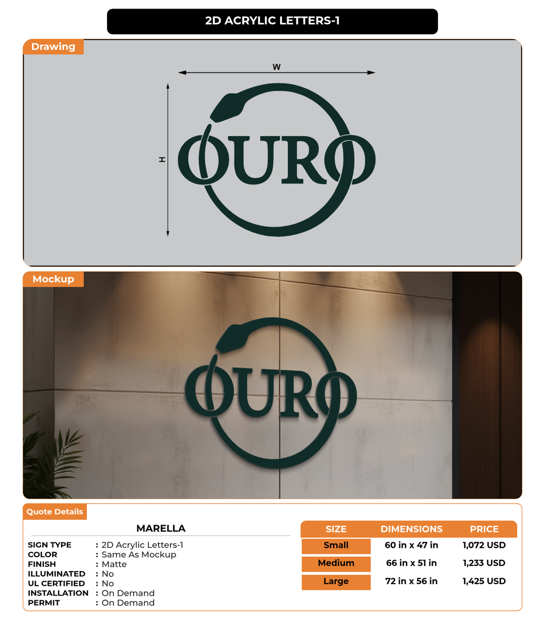 CUSTOM MOCKUP SIGN FOR Marella