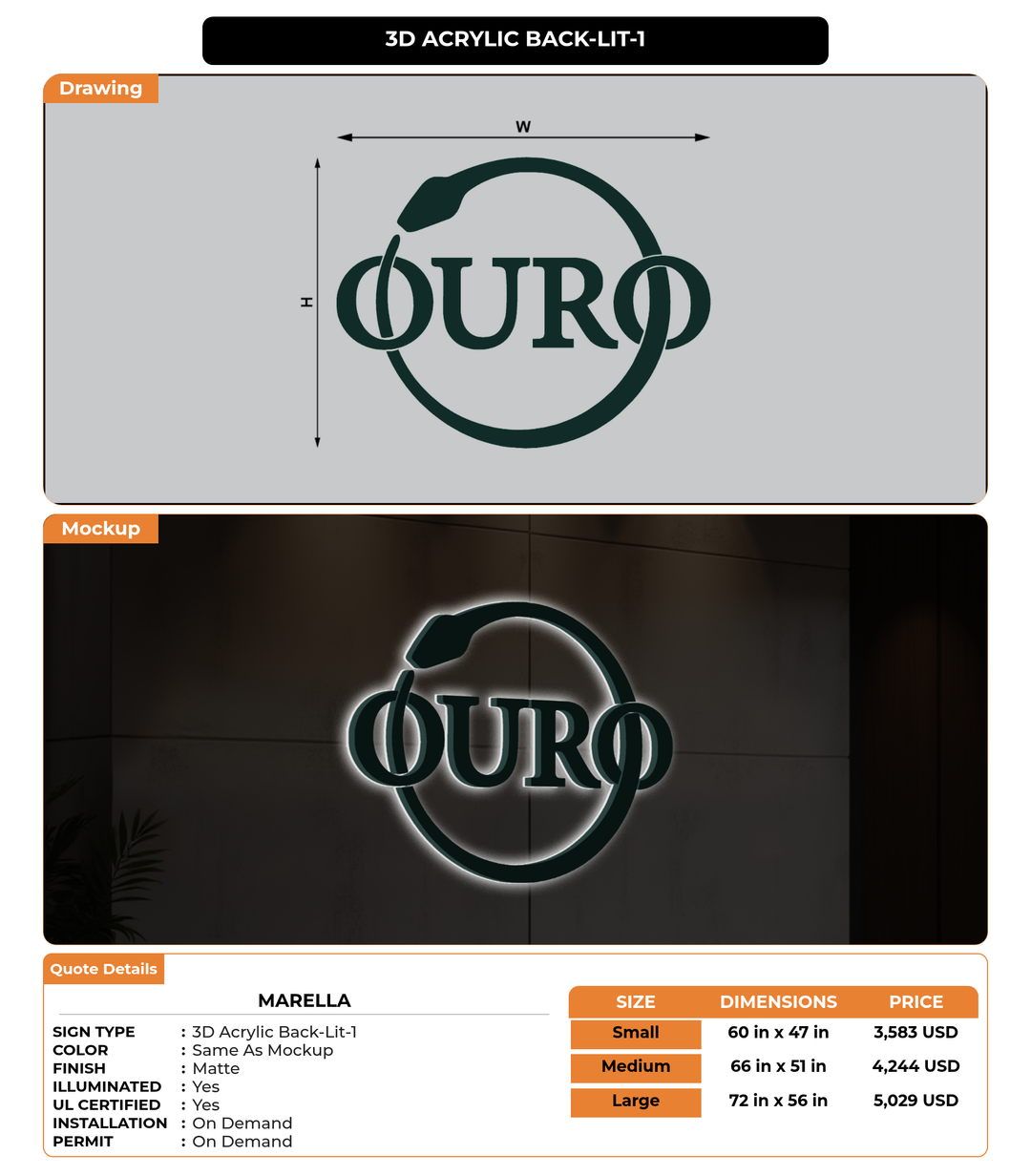 CUSTOM MOCKUP SIGN FOR Marella