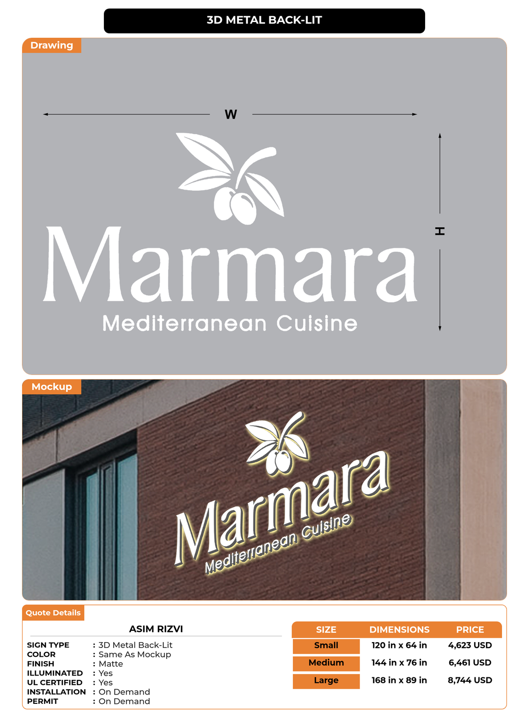 CUSTOM MOCKUP SIGN FOR Asim Rizvi