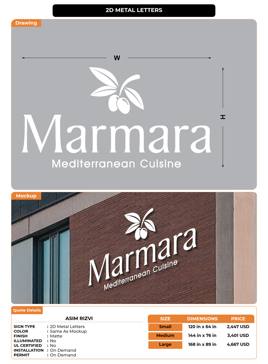 CUSTOM MOCKUP SIGN FOR Asim Rizvi