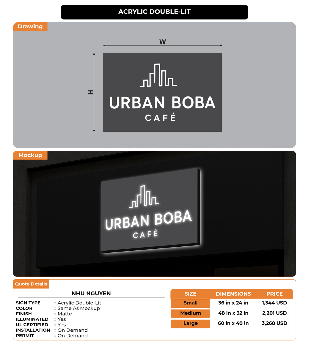 CUSTOM MOCKUP SIGN FOR Nhu nguyen