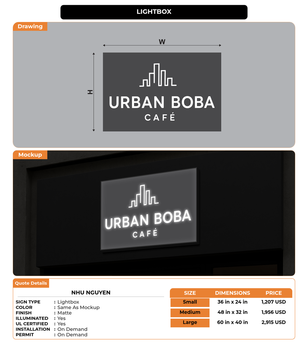 CUSTOM MOCKUP SIGN FOR Nhu nguyen