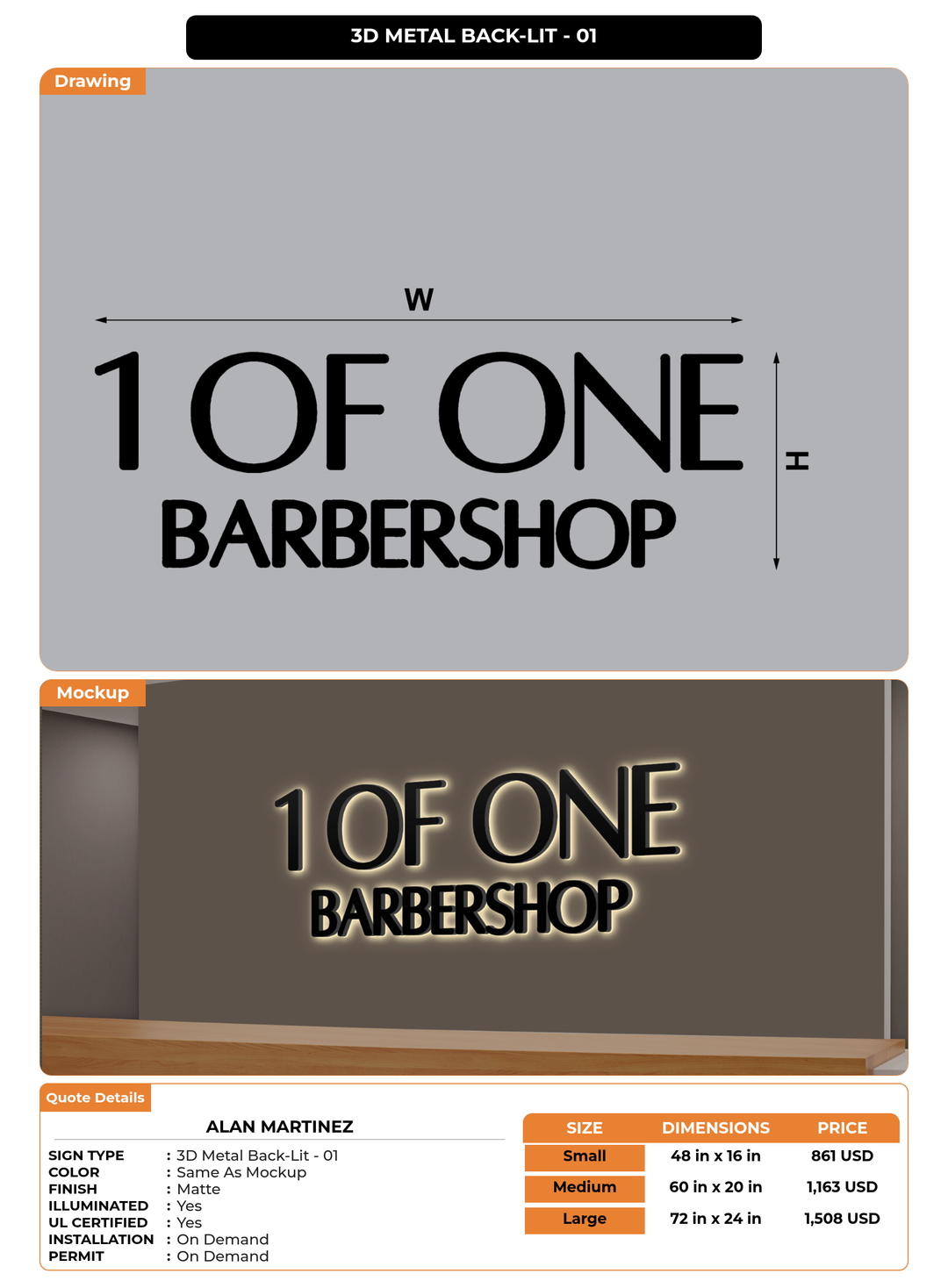 CUSTOM MOCKUP SIGN FOR Alan Martinez