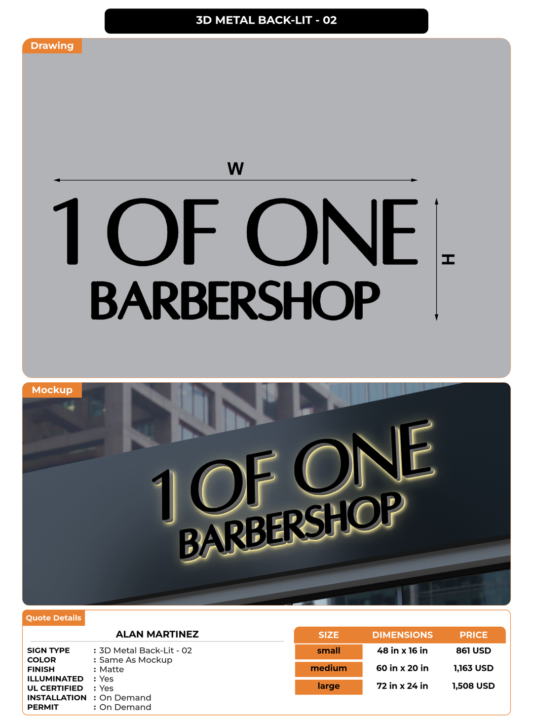 CUSTOM MOCKUP SIGN FOR Alan Martinez