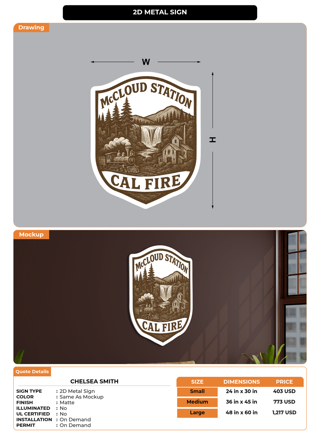 CUSTOM MOCKUP SIGN FOR Chelsea Smith