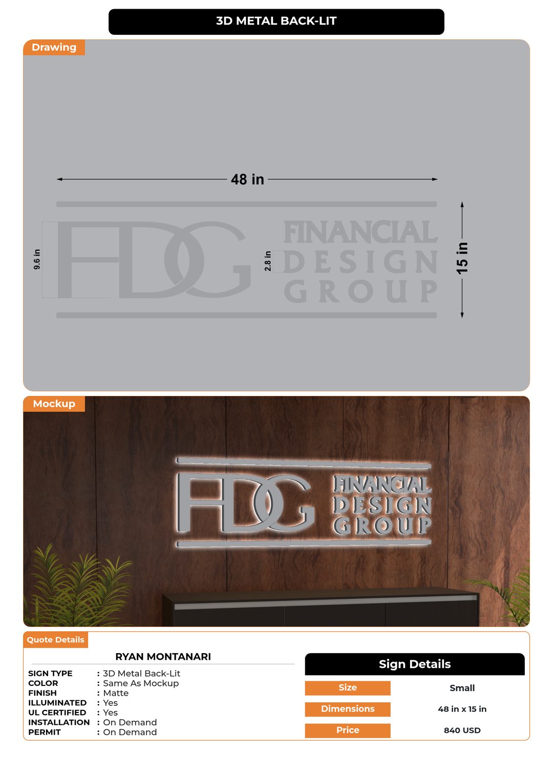CUSTOM MOCKUP SIGN FOR Ryan Montanari