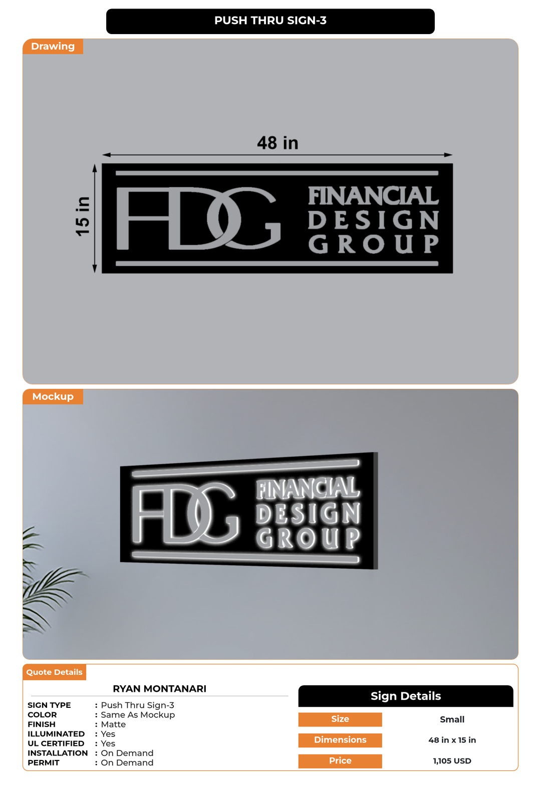 CUSTOM MOCKUP SIGN FOR Ryan Montanari