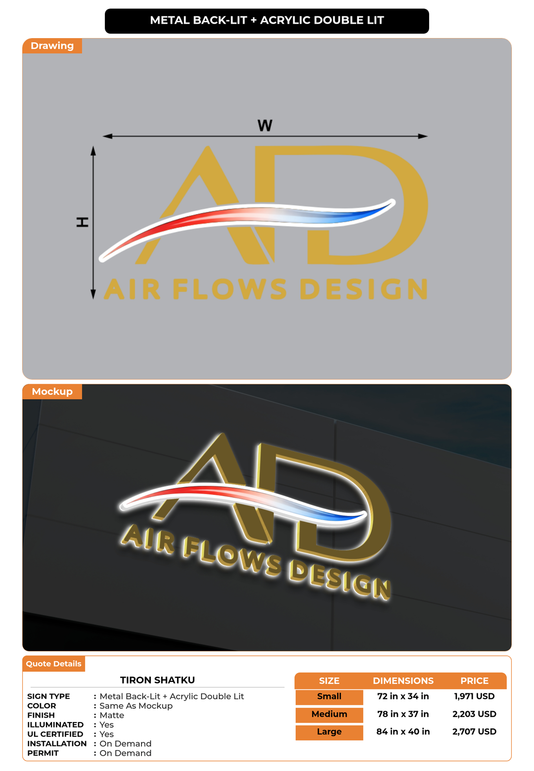 CUSTOM MOCKUP SIGN FOR Tiron Shatku